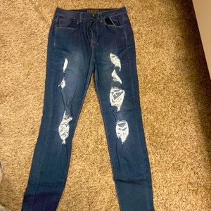 rue 21 ankle length jeans size 10